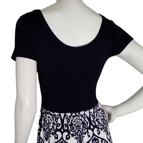 Gilli Womens Maxi Floral Print Ryland Knit 2fer Comfort Stretch Vneck Size Small - Picture 4 of 6